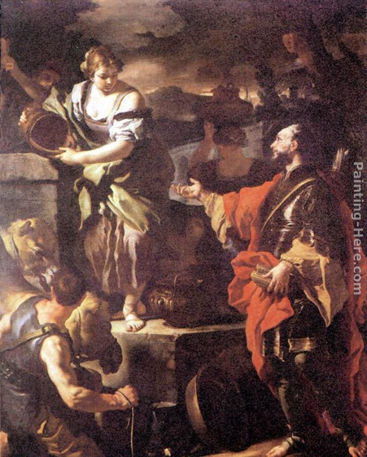 Francesco Solimena Rebecca And Eliezer At The Well Painting | Best